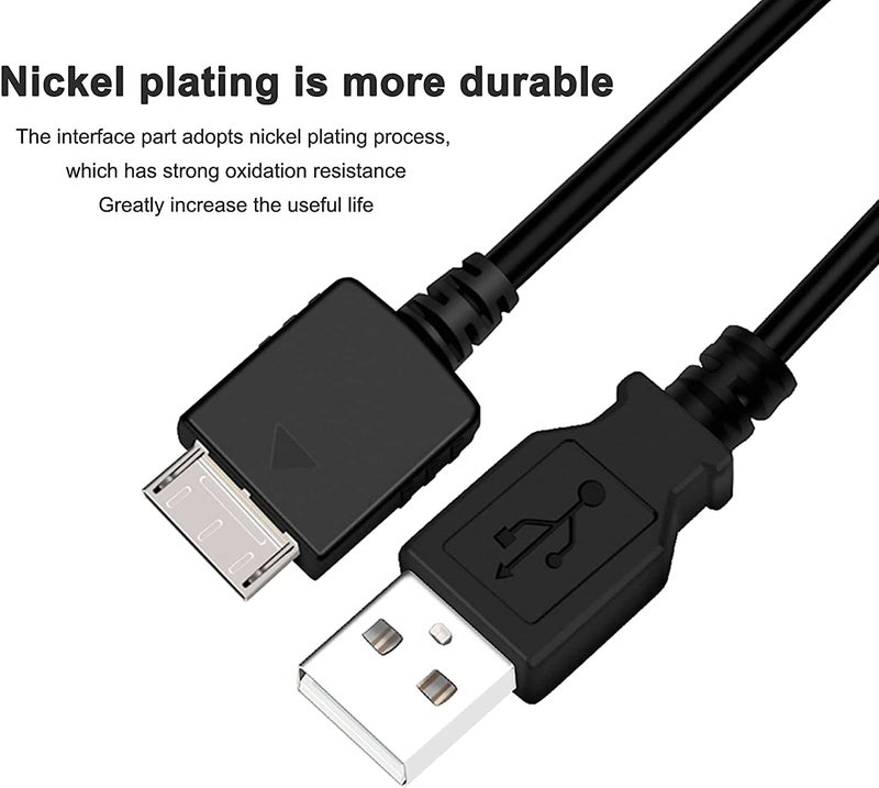 Adhiper WMC-NW20MU USB Charger Cable Replacement Charging Sync Data Cable Supply Power Cord Compatible with Sony Walkman MP3 MP4 Player NWZ-A726 A728 A729 A815 A816 S616 S618 S716 S718 Series and More (3.3ft) - Image 5